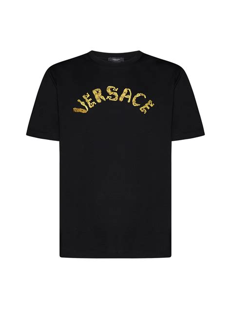 Shop Versace Logo Cotton T